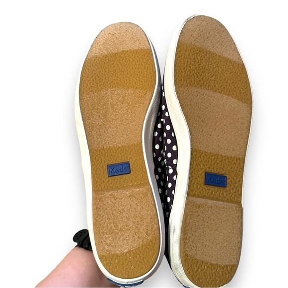 Keds Champion Black & White Polka Dot Lace Up Fashion Sneakers Sz 8 - Picture 10 of 10